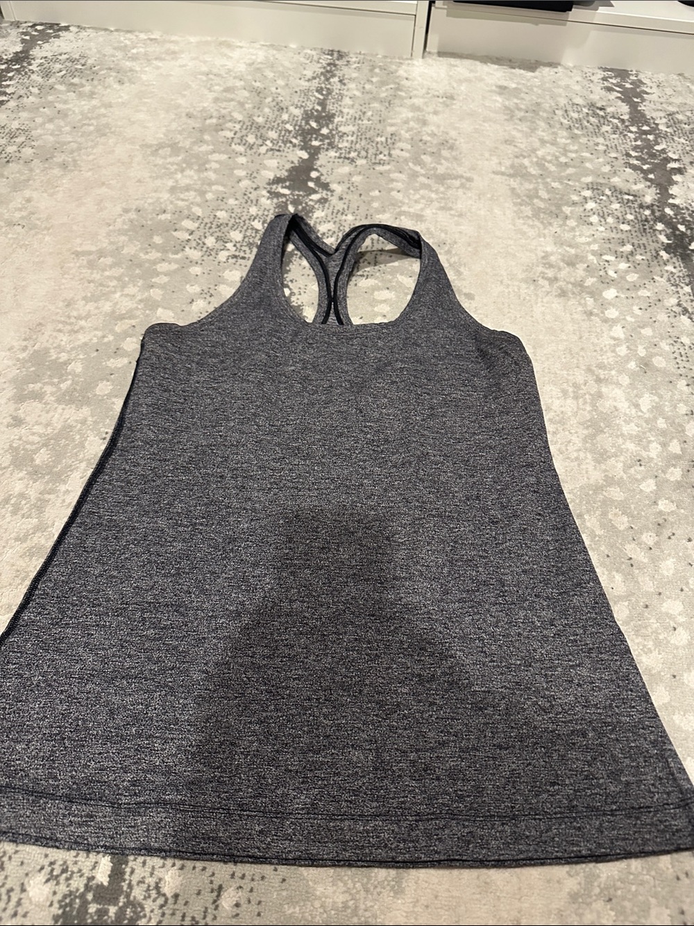 lululemon athletica Dark Heather Grey Racerback Tank